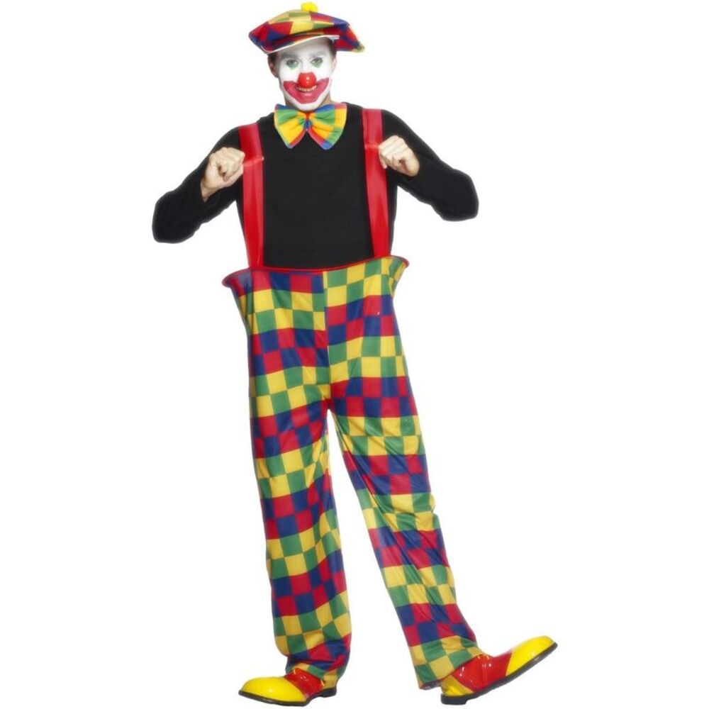 Smiffys Mens Clown Hoop Detail Costume / Multicolored